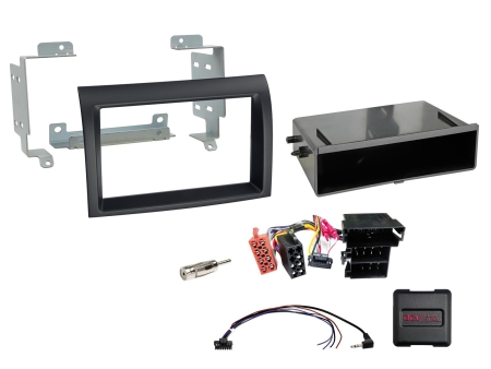 ACV Monteringsram 2-DIN med prylfack Citroen/Fiat/Opel/Peugeot, svart i gruppen Billjud / Vad passar i min bil / Fiat / Ducato hos BRL (700611094291)