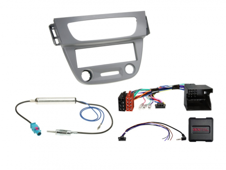 1-DIN Installationskit Renault Megane/Fluence grå i gruppen Billjud / Vad passar i min bil / Renault / Mégane / Mégane 2009-2016 hos BRL (700611250771)