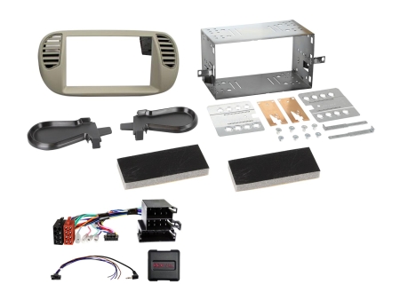 ACV Monteringsram 2-DIN Fiat 500, pearl grey i gruppen Billjud / Vad passar i min bil / Fiat / 500 hos BRL (700621094231)