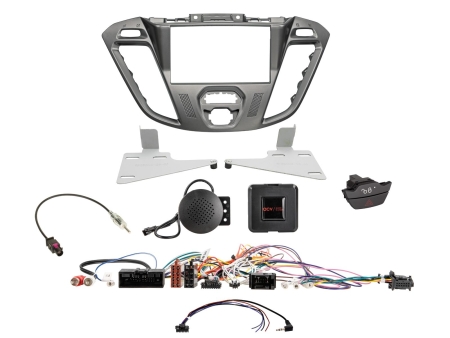 2-DIN Monteringsram Ford Custom 2012-2016, phoenix silver i gruppen Billjud / Vad passar i min bil / Ford / Transit Custom / Transit Custom 2013-2023 hos BRL (700621114261)
