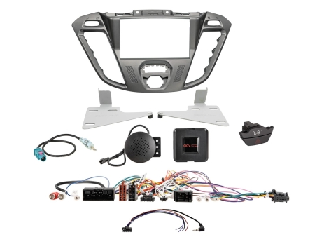 2-DIN Kit Ford Custom 2012-2016, phoenix silver i gruppen Billjud / Vad passar i min bil / Ford / Transit Custom / Transit Custom 2013-2023 hos BRL (700621114267)