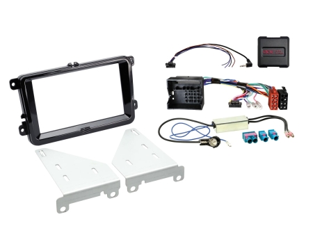 ACV Installationskit 2-DIN Seat/Skoda/VW, svart i gruppen Billjud / Vad passar i min bil / Volkswagen / Caddy / Caddy Mk3 2004-2015 / Byta stereo Caddy Mk3 2004-2015 hos BRL (7006213203006)