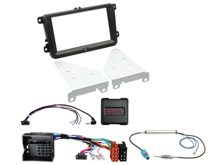 ACV Installationskit 2-DIN Seat/Skoda/VW, svart i gruppen Billjud / Vad passar i min bil / Volkswagen / Caddy / Caddy Mk3 2004-2015 / Byta stereo Caddy Mk3 2004-2015 hos BRL (700621320302)