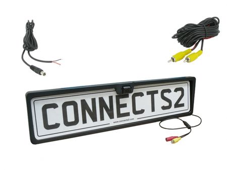 Backkamera med nummerplåtshållare CAM-NUMBERPLATE i gruppen Billjud / Tillbehör / Backkamera hos BRL Electronics (701CAMNUMBER)