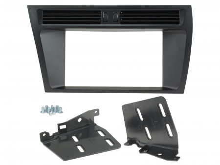 Monteringsram för 2-DIN enhet, passar Audi A4/A5 2008-2015. Inkluderar fästen.