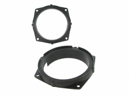 Högtalaradapter för Mitsubishi Colt 2005 och framåt, svart plast.