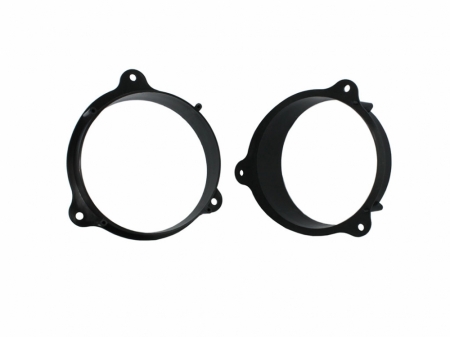 Högtalaradapter för Renault Kangoo 2010-2019, svart plast, två delar.