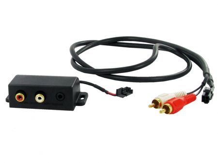 Aux kabel- Aux in monteringsbox, med RCA/3.5mm kontaktingångar i gruppen Billjud / Smartphone i bil / AUX & USB i bilen hos BRL Electronics (701CT29AX05)