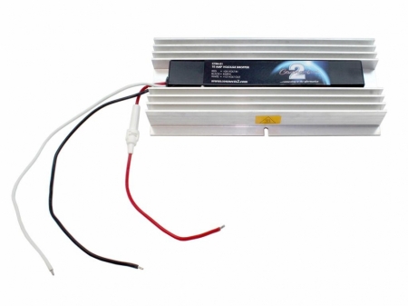 Omvandlare för att konvertera 24-12 volt, 10 Amp, med kylfläns.