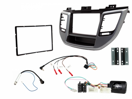 Installationskit för dubbeldin till Högerstyrda Hyundai Tucson i gruppen Billyd / Hva passer i min bil  / Hyundai / Tucson / Tucson 2004-2009 hos BRL Electronics (701CTKHY23)