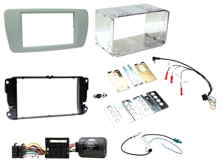 Installationskit Seat Ibiza 2008> Dublingrå, Dubbel-din i gruppen Billjud / Vad passar i min bil / Seat / Ibiza / Ibiza 2009-2015 hos BRL Electronics (701CTKST04)