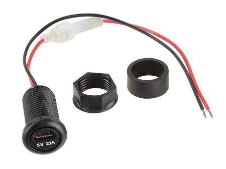 USB 12V > 5V USB-uttag för laddning i gruppen Billjud / Smartphone i bil / AUX & USB i bilen hos BRL Electronics (701CTUNIUSB4)