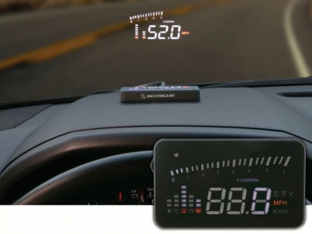Heads-up-display med transparent display i gruppen Billjud / Tillbehör / Bilstereotillbehör hos BRL (701HUD2)