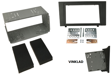 Monteringsram dubbel-DIN Ford Mondeo MK3, vinklad i gruppen Billjud / Vad passar i min bil / Ford / Mondeo / Mondeo 2004-2007 hos BRL Electronics (70450856)