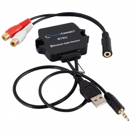 Auto-Connect BTRU, AUX- till Bluetooth-adapter (ström via USB) i gruppen Billyd / Smartphone til bilen  / Bluetooth i bilen hos BRL Electronics (720BTRU)