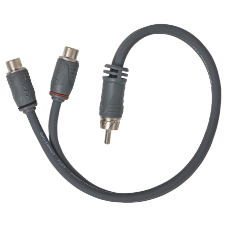 Auto-Connect tvinnad Y-splitt lågnivå 1 hane - 2 hona 0.3 meter, Level 2 i gruppen Billjud / Kablar / Lågnivåkabel hos BRL (720L2RCAY2F1MTB)