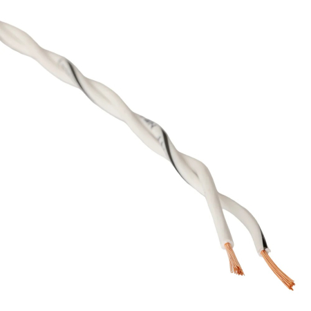 Auto-Connect tvinnad högtalarkabel 2x0.8mm² vit, pris per meter i gruppen Billjud / Kablar / Högtalarkabel hos BRL (720L2SCT208IWH)