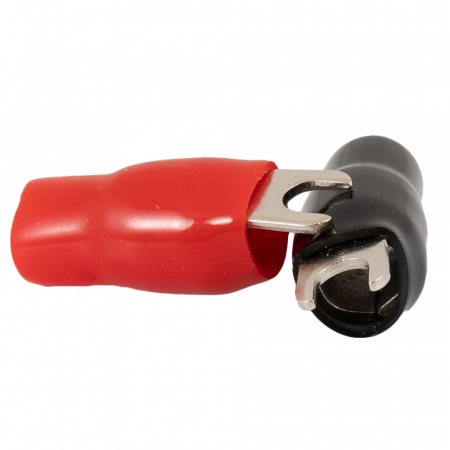 Auto-Connect röd och svart gaffelkabelsko, 20mm² i gruppen Billjud / Tillbehör / Monteringstillbehör hos BRL Electronics (720ST20RBL1)