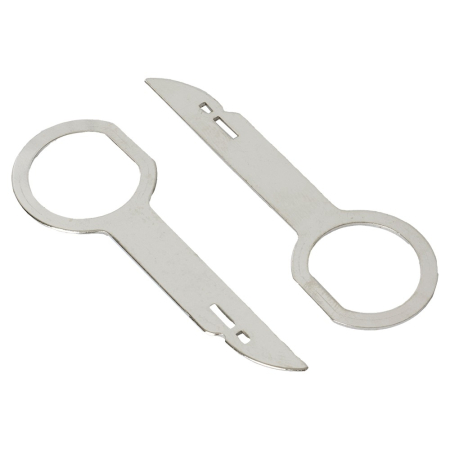 Urtagningsverktyg för att ta bort bilstereo i vissa Volkswagen-grupper.