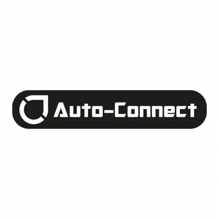 Auto-Connect-klistermärke 14x3cm, svart i gruppen Billjud / Tillbehör / Merchandise hos BRL Electronics (729LOGOFB)