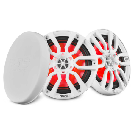 DS18 NXL-8, vita 8 tums marinhögtalare med LED, par i gruppen Nyheter hos BRL (803NXL8)