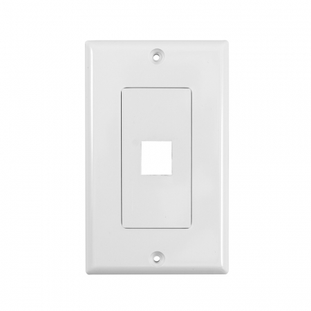 System One WP801 Wallplate 1 uttag i gruppen Hemmaljud / Tillbehör / Kontakter och paneler  hos BRL Electronics (815WP801)