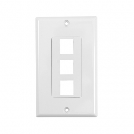 System One WP803 Wallplate 3 uttag i gruppen Hemmaljud / Tillbehör / Kontakter och paneler  hos BRL Electronics (815WP803)