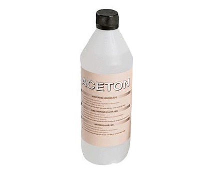 Aceton 1L i gruppen Billyd / Tilbehør /  Byggematerialer / Plasttilbehør hos BRL Electronics (820ACETON1)