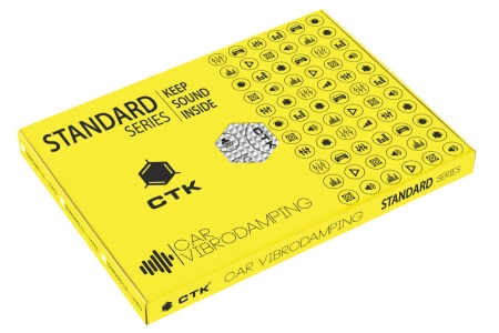 CTK Standard dämpmatta 1.8mm 16 ark - 2,96Kvm i gruppen Billjud / Tillbehör / Dämpmaterial  hos BRL Electronics (827STAND18)