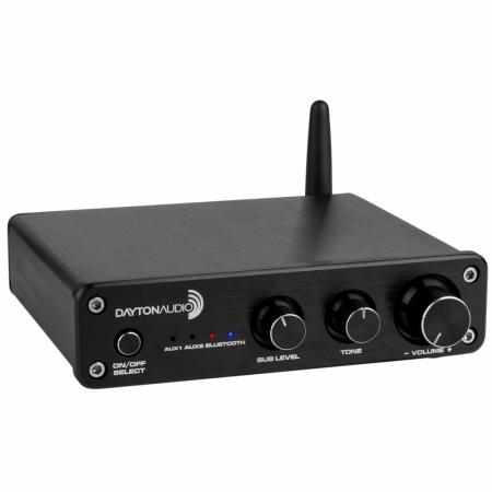Dayton Audio DTA-2.1BT klass D 2.1-förstärkare med Bluetooth i gruppen Hemmaljud / Förstärkare / Stereoförstärkare hos BRL Electronics (860DTA21BT)