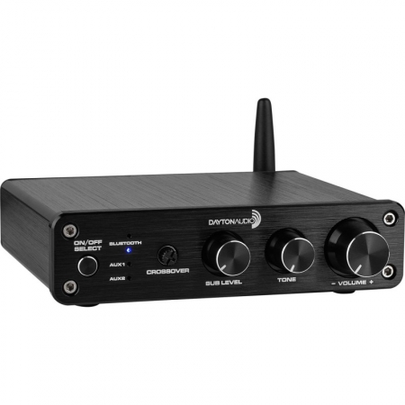 Dayton Audio DTA-2.1BT2 klass D 2.1- forsterker med Bluetooth i gruppen Lyd til hjemmet / Forsterkere / Stereoforsterker hos BRL Electronics (860DTA21BT2)