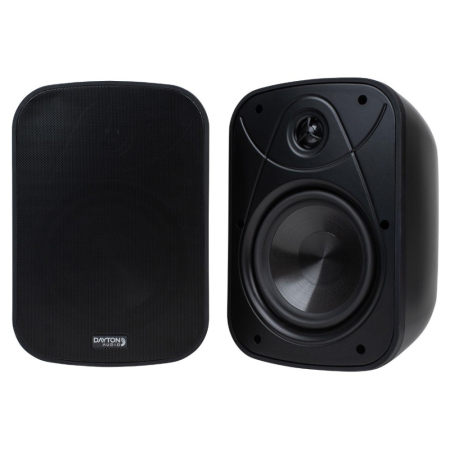 Dayton Audio IO65XP, aktiva 6.5 tums utomhushögtalare, svart par i gruppen Nyheter hos BRL (860IO65XPB)