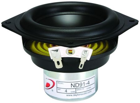 Dayton Audio ND91-4 i gruppen Lyd til hjemmet / Høyttalere / Høyttalerelement Byggsatser / 3,5' hos BRL Electronics (860ND914)