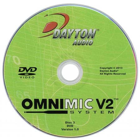 Dayton Audio OMDVD Test för OmniMic i gruppen Hemmaljud / Tillbehör / Mät- & kalibreringsutrustning hos BRL Electronics (860OMDVD)