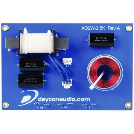 Dayton Audio XO2W-2.5K i gruppen Hemmaljud / Tillbehör / Delningsfilter hos BRL Electronics (860XO2W25K)