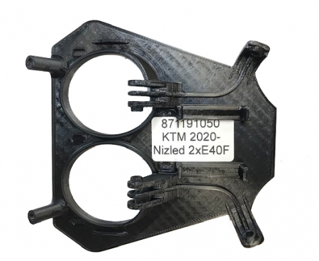 KTM 2020-2023 3D print Lamphållare Nizled till 2xE30F/E40F i gruppen Billyd / LED-Belysning / Enduro / Tilbehør hos BRL Electronics (871191050)