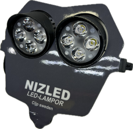 Dubbelljus kallvit 80w Fantic 2-takt 2024-, grå dekal, 2xE406k NIZLED i gruppen Billjud / LED-Belysning / Enduro / Vad passar min hoj / Fantic / 2024- hos BRL (871FANTIC242E40F)