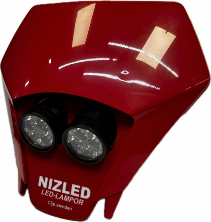 Dubbelkåpa 80w GASGAS 2024-, Röd, NIZLED 2xR40DRL