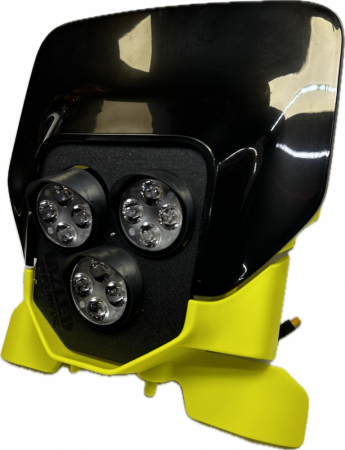 Trippel lampkåpa 120w Husqvarna 2024-, svart, varmvit, 3xE405k NIZLED
