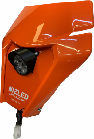 Singelkåpa 2,5/50w KTM 2020-2023, orange, kallvit 1xE40F NIZLED i gruppen Billjud / LED-Belysning / Enduro / Hjälmkit & lampkåpor hos BRL Electronics (871KTMO20E40F1)