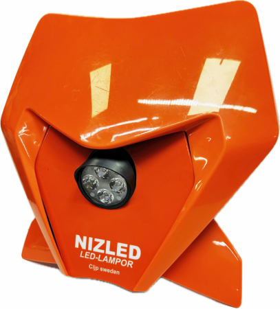 Singelkåpa 2,5/50w KTM 2024-, orange, kallvit 1xE40F NIZLED