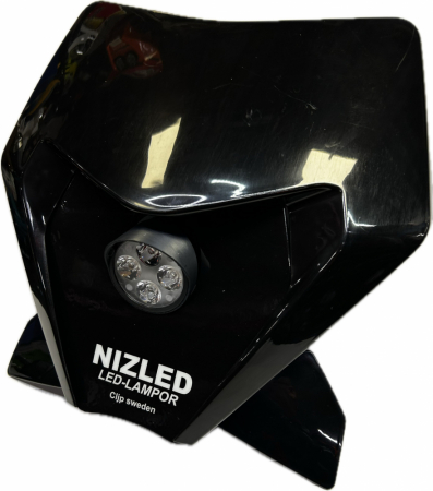 Singelkåpa 2,5/50w KTM 2024-, svart, kallvit 1xE40F NIZLED