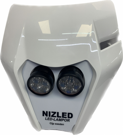 Dubbelkåpa 80w KTM 2017-2019, NIZLED R40DRL kallvit