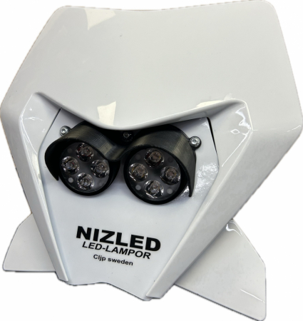 Dubbel lampkåpa 110w KTM 4-takt 2024-, vit, kallvit 2xE40F NIZLED