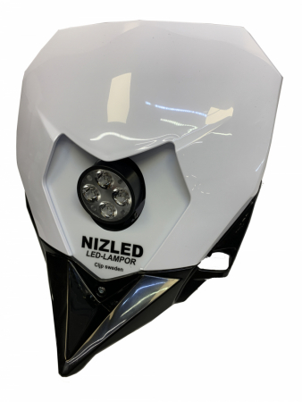 Singelkåpa 50w Sherco 2012-2023, vit, varmvit 1xE40F5k NIZLED org-kont