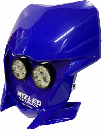 Dubbel lampkåpa 100w Yamaha WR 2019-2023, blå, kallvit 2xE40F i gruppen Billjud / LED-Belysning / Enduro / Hjälmkit & lampkåpor hos BRL Electronics (871YAMB19E40F)