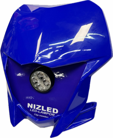 Singel lampkåpa varmvit 40w Yamaha YZ/WR 2019-2024, blå, 1xE40F5K