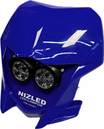 Dubbelkåpa 80w Yamaha blå 2019-2023, NIZLED R40DRL i gruppen Billyd / LED-Belysning / Enduro / Hjälmkit & lampkåpor hos BRL Electronics (871YAMB19R40D)