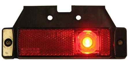 Strands Positionsljus LED Röd 12-24V,Med Fäste. E-Märkt. i gruppen Billjud / LED-Belysning / LED-lampor / Positionsljus hos BRL (872800181)