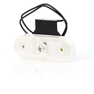 Strands Pos. Ljus Vit 12-24V Med Fäste,Och Reflex. E-Märkt. LED i gruppen Billjud / LED-Belysning / Monteringstillbehör / Reflexer hos BRL (872800194)